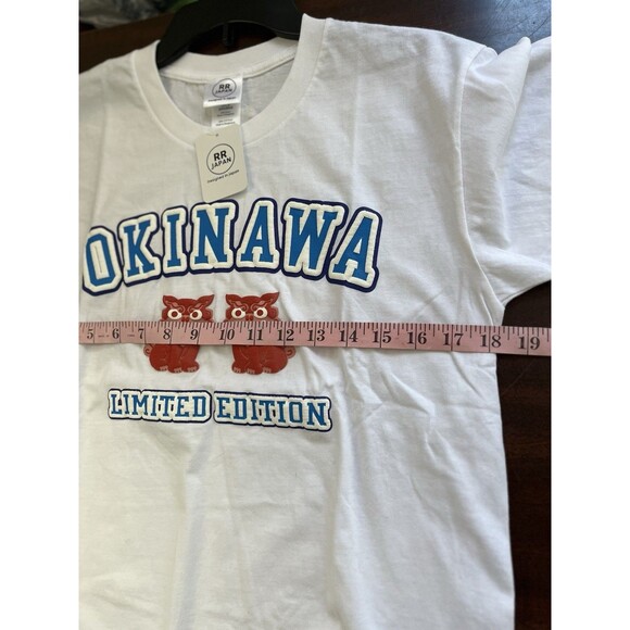 RR Japan Okinawa limited edition white t-shirt M featuring two shisa figures - Picture 4 of 5